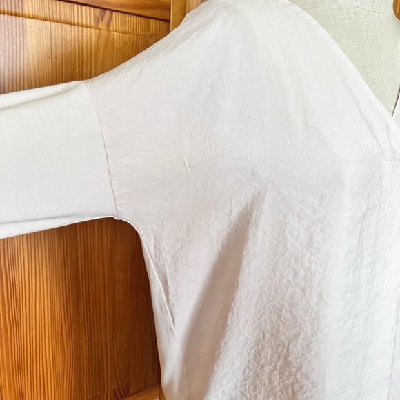 J. Jill Medium Pink Dolman Long Sleeve Shirt Soft Tencel Casual Modest Flowy - Picture 7 of 10